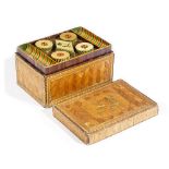 A Napoleonic prisoner of war straw work box,