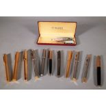 A collection of vintage pens, including Dunhill and Parker, (11).