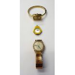 A Bulova gilt metal circular cased gentleman's wristwatch,