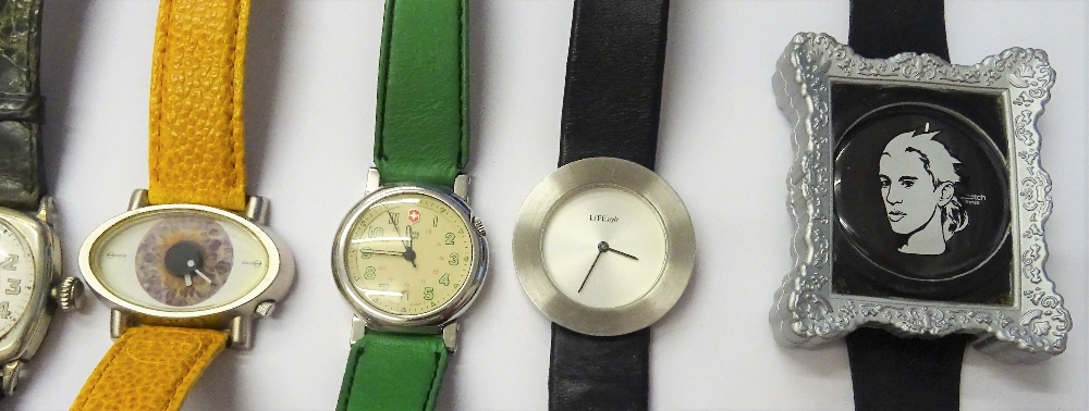 A group of twelve modern fashion wristwatches, including; Techno Marine, Gucci, Swatch, - Image 3 of 4