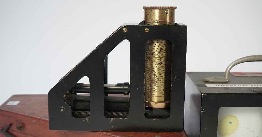 A Negeretti and Zambra barothermograph temperature recorder, circa. - Image 2 of 6