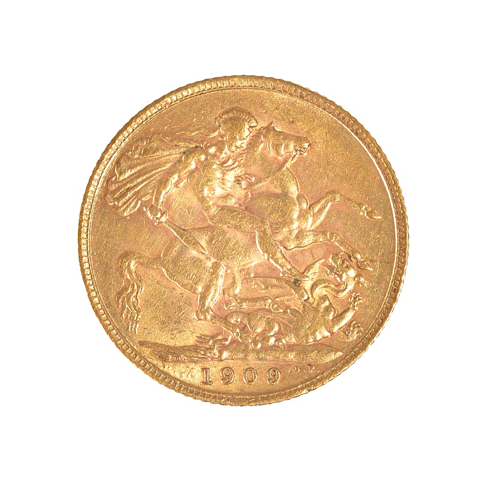 An Edward VII sovereign 1909. - Image 2 of 2
