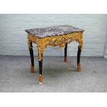 An 18th century Continental console,