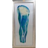 Kane Jones (contemporary), Moody Blues, enamel on perspex, inscribed verso, 94cm x 39cm.