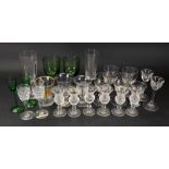 A collection of drinking glasses, 19th/2