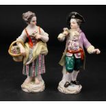 A pair of Meissen figure of gardeners, 2