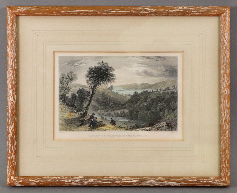 Seven engravings of Lake District scenes, the largest 10 x 15.5cm. - Image 5 of 8