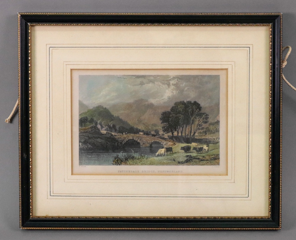 Seven engravings of Lake District scenes, the largest 10 x 15.5cm. - Image 7 of 8