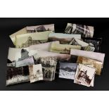A collection of albumen photographs, 19th century, including one of Geneve - Quai du Monte-Blanc,