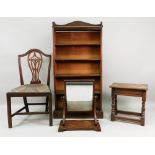 A George III Hepplewhite style mahogany dining chair,