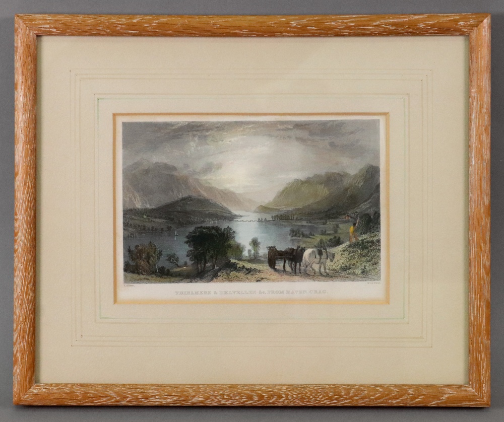 Seven engravings of Lake District scenes, the largest 10 x 15.5cm. - Image 4 of 8