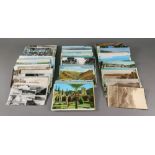 A collection of real photographic and printed postcards, mostly British views (qty).