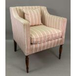 A reproduction Regency style upholstered