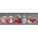 Six Royal Doulton figures, Blithe Mornin