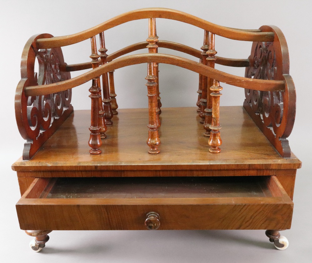 A Victorian walnut three division Canter - Image 2 of 3