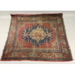 An Anatolian rug, the central motif on a