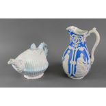 A William Brownfield scallop shell moulded teapot,