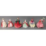 Six Royal Doulton figures, Marguerite HN