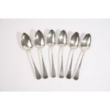 Silver, comprising; a pair of George III Old English pattern tablespoons, London 1812,