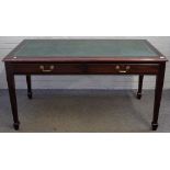 An 18th century style mahogany writing desk,