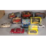 Toys, a quantity of Burago and Maisto die-cast models of vehicles.