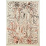 Hermann Nitsch (b.1938), Untitled, colour lithograph, signed and inscribed, 120cm x 80cm.