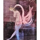 Attributed to Sidney Nolan (1917-1992), Leda and the swan, two, watercolour, 25cm x 29.