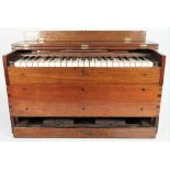 A mahogany cased travelling organ by Cramer & Co, London, early 20th century,