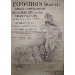 FRENCH EXHIBITION POSTERS: two colour lithographs, 1893 / 1896,