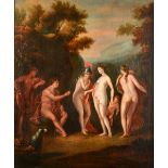 Continental School (19th century), The Judgment of Paris, oil on canvas laid on panel, 82cm x 63cm.