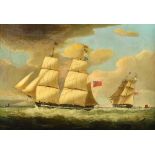 Attributed to George Webster (1797-1864), The Retrench: Captain Wilson, off Dover, oil on canvas,