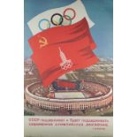 SPORTS POSTERS, Russia Olympic Games, 1980, four colour lithographs,1977 - 1979, loose sheets,