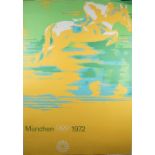 SPORTS POSTERS: Olympic Games, Munich, 1972, Otl Aicher ( 1922 - 1991) five colour lithographs,