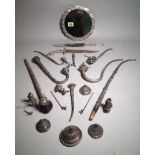 Collectables, including; a quantity of white metal Middle Eastern smoking pipes,