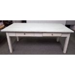 A marble top preparation table,