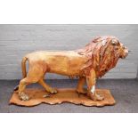 A composite figure of a lion, early 20th century, possibly, formerly a German automaton model,
