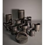 Pewter collectables including; tankards, vases and sundry, (qty).