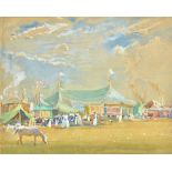 Samuel John Lamorna Birch (1869-1955), 'Corpus Christi Fair', watercolour and bodycolour, signed,