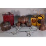 A quantity of collectables, including; a 'Shell' petrol can, lanterns and sundry.