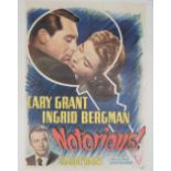 FILM POSTERS: three French Petite posters, linen-backed, including 'Notorius', RKO Radio (1946) 49.