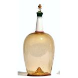 Yoichi Ohira, 'Venezia et L'Orient' glass flask and stopped,