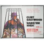 CLINT EASTWOOD: a group of three UK Quad posters, including 'Hang 'Em High', United Artists,