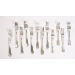 Silver table flatware,