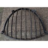 An early 20th century wrought iron hay manger.