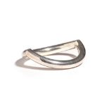 A Georg Jensen silver bangle, of oval abstract form, detailed Georg Jensen 925 S 372,