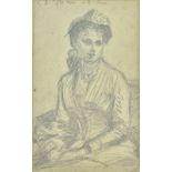 Attributed to Henri Fantin-Latour (1836-1904), Study for the portrait of Mlle.