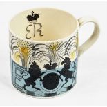 A Wedgwood earthenware mug designed by Eric Ravilious, 1937,