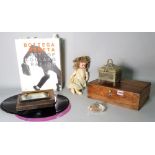 Collectables, including an early 20th century bisque head child's doll,