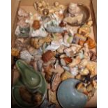 A quantity of Wade Whimsies ceramics.