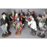 A large group of modern 'Duncan Royal' collectors figures, mainly clowns, (qty).